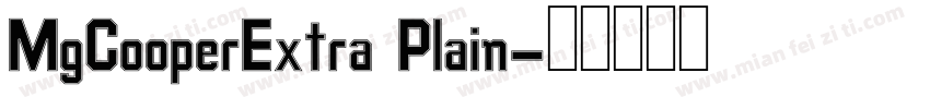MgCooperExtra Plain字体转换